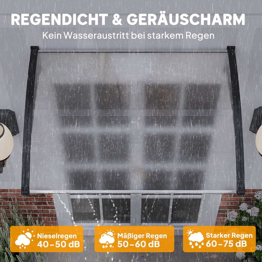 Baldakin, uv-bestandig, vandafvisende, 89x122x24cm, hvid