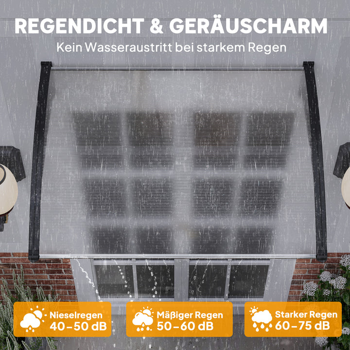 Baldakin, uv-bestandig, vandafvisende, 89x122x24cm, hvid