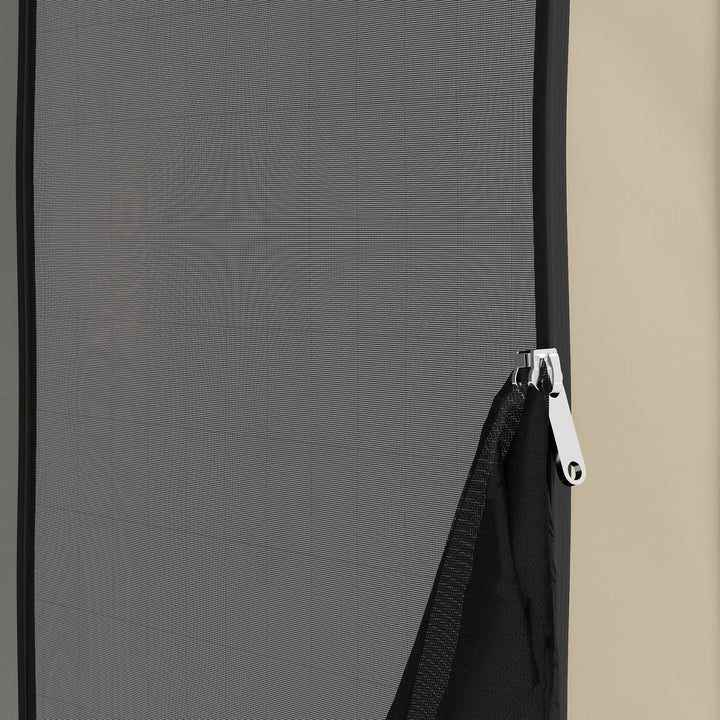 Pop-up campingtelt, bærbart, upf50+ beskyttelse, netsider, ståltråd, khaki