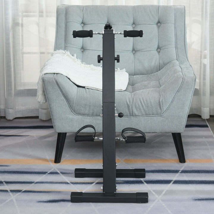 Pedaltræner til seniorer ekstra stille mini-motionscykel med lcd-skærm fastgørelsesrem arm- og bentræner motionstrænerbordcykel minicykel fitnessudstyr til hjemmekontor