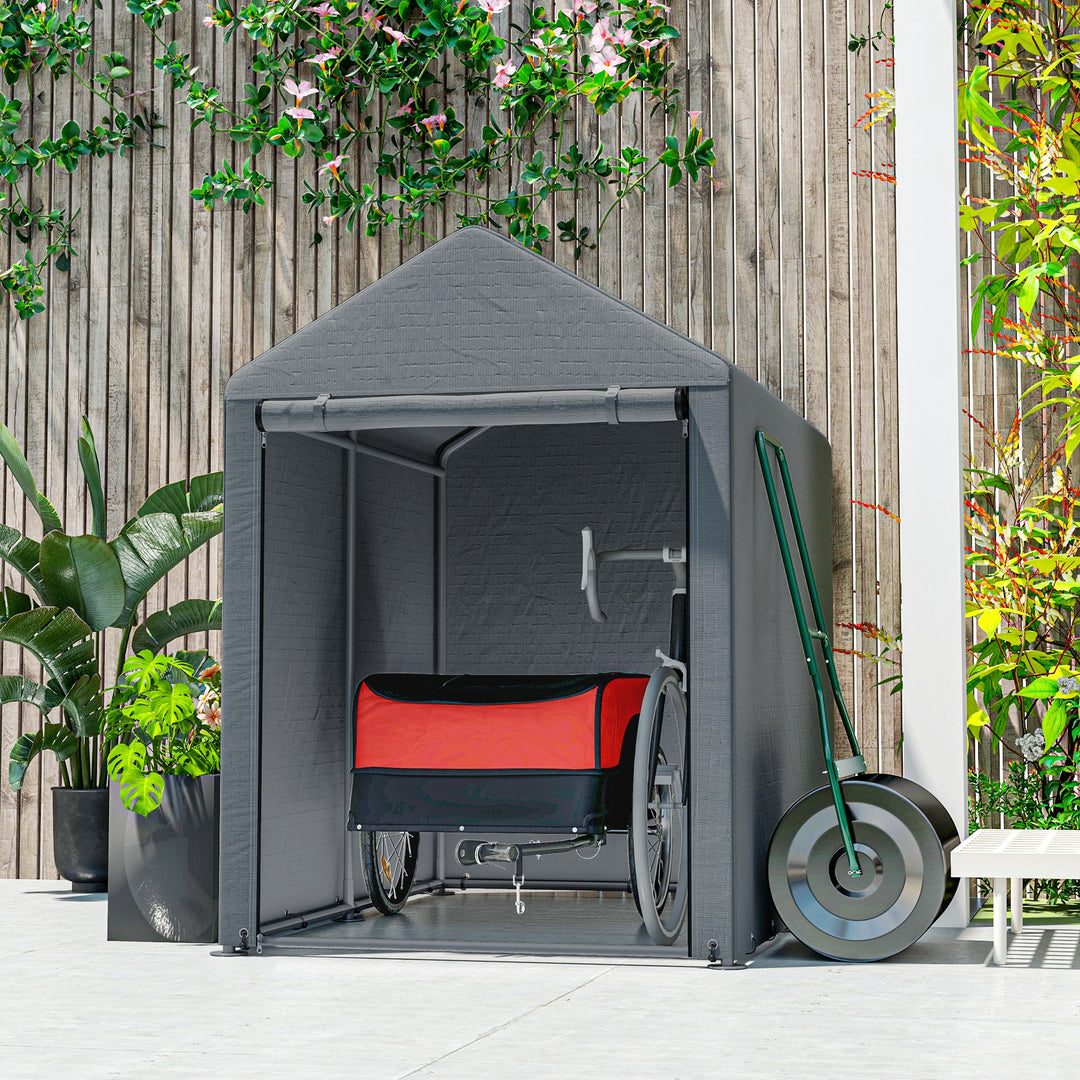 Transportanhænger cargo trailer cykelanhænger cargo cykelanhænger (rød-sort)