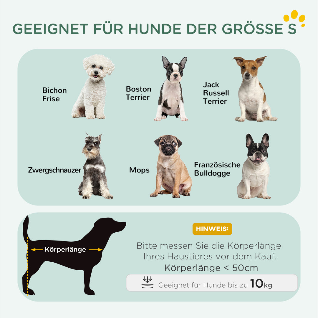 Sammenklappelig hundebur til små hunde, 75 x 48,5 x 53 cm, sort