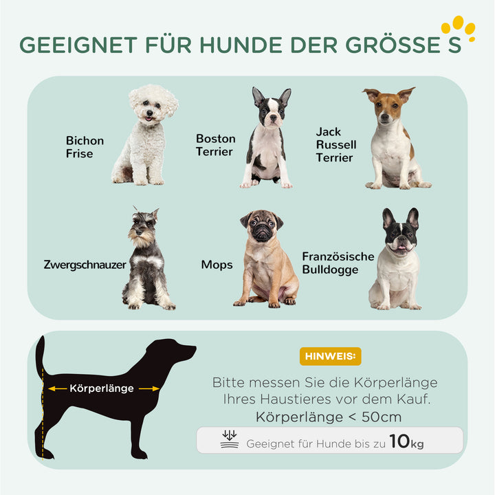 Sammenklappelig hundebur til små hunde, 75 x 48,5 x 53 cm, sort