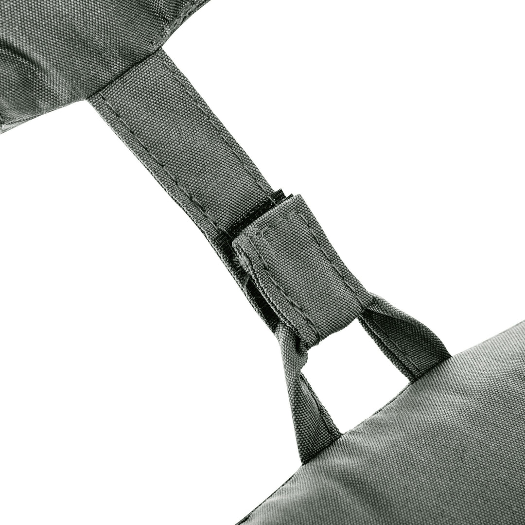 Liggehynde, haveliggestol med aftagelig nakkestøtte, betræk af polyester og bomuldsfibre, grå, 198 x 53 x 5 cm