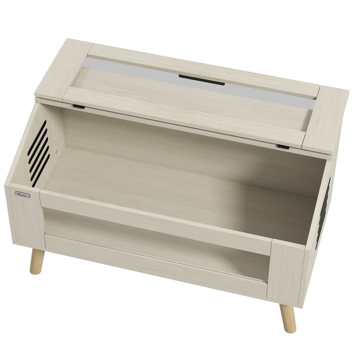 Krybdyrkasse, firbenkasse, 140 liter, kompatibel med varmepude, glasvindue