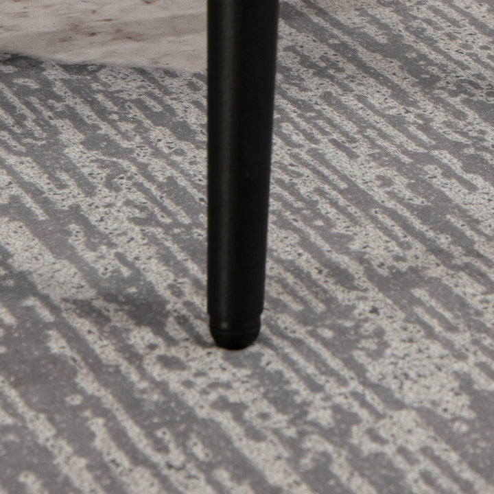 Skammel, fodstøtte, polstret sæde, kashmirlook, stålben, 42 x 42 x 47 cm, lyserød