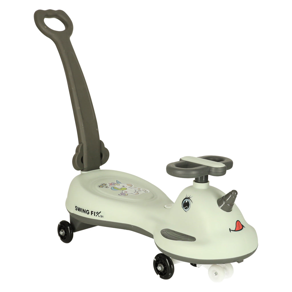 LED Swing FIX S1 gravitationsscooter med håndtag grå maks. 65 kg