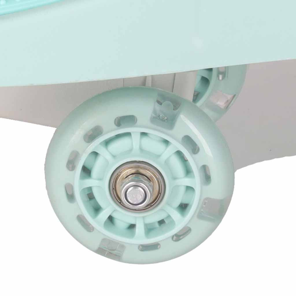 Gravity ride lysende LED-hjul i mintgrøn