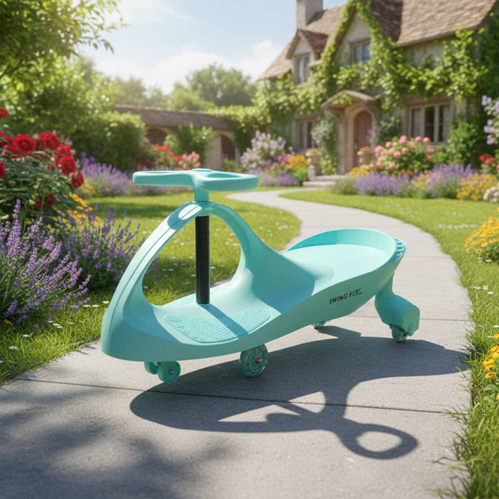 Gravity ride lysende LED-hjul i mintgrøn