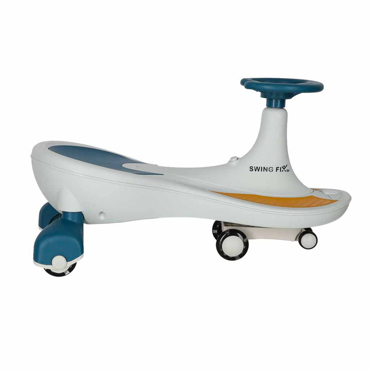 Gravity ride lysende LED-hjul med musikafspilning 76 cm blå og hvid maks. 120 kg