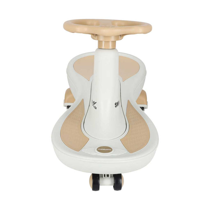 Gravity ride glødende LED-hjul med musikafspilning 76 cm guld og hvid maks. 120 kg