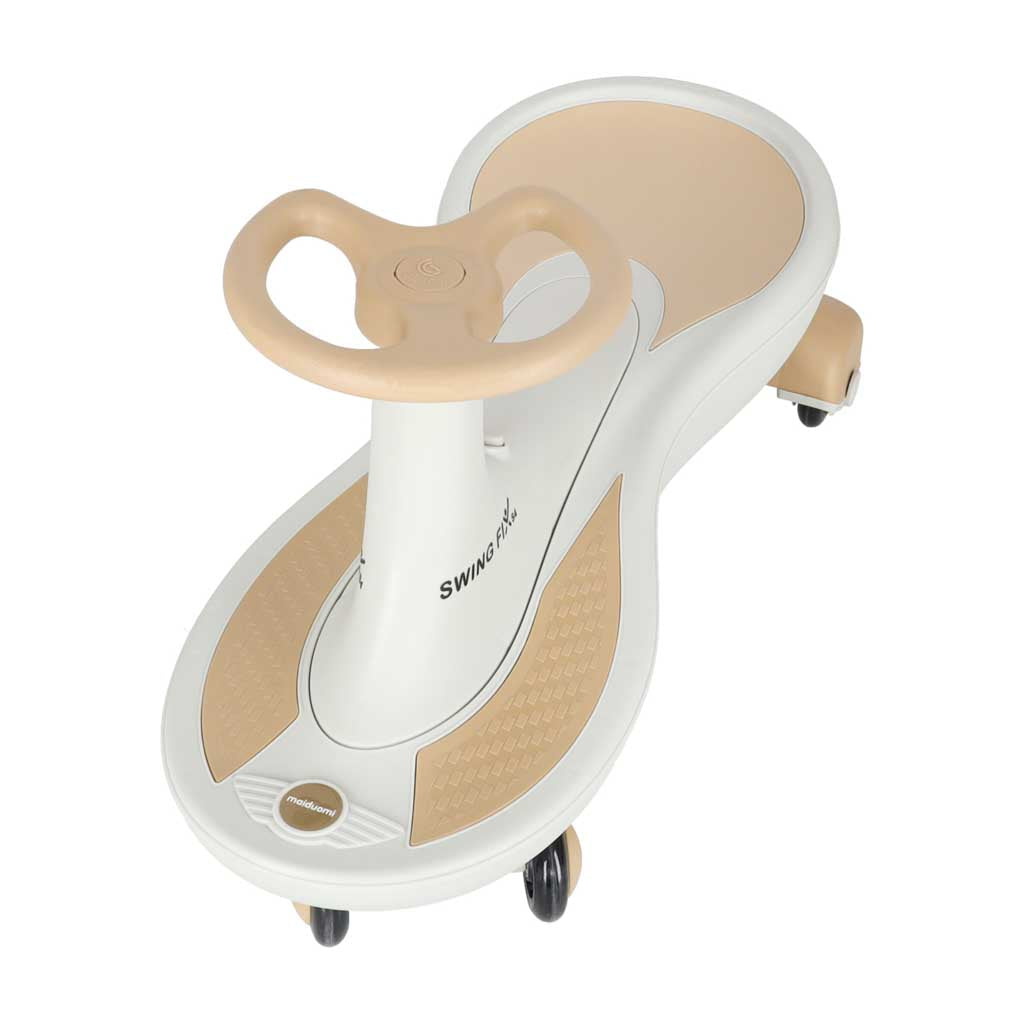 Gravity ride glødende LED-hjul med musikafspilning 76 cm guld og hvid maks. 120 kg