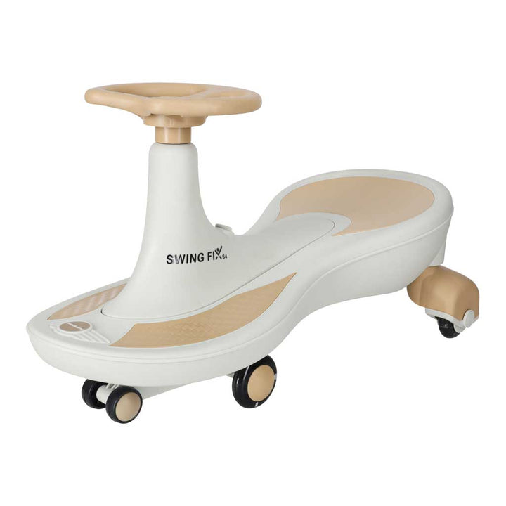 Gravity ride glødende LED-hjul med musikafspilning 76 cm guld og hvid maks. 120 kg