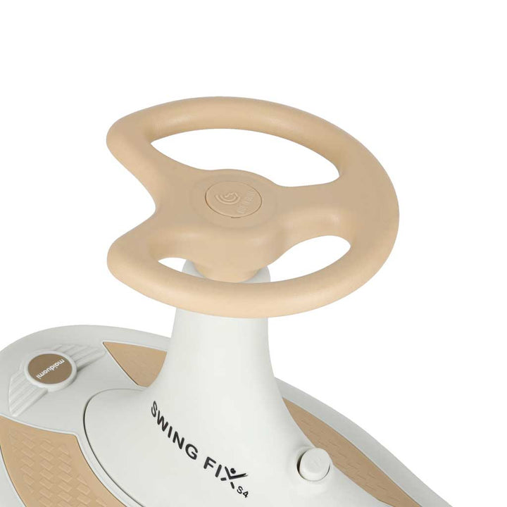 Gravity ride glødende LED-hjul med musikafspilning 76 cm guld og hvid maks. 120 kg