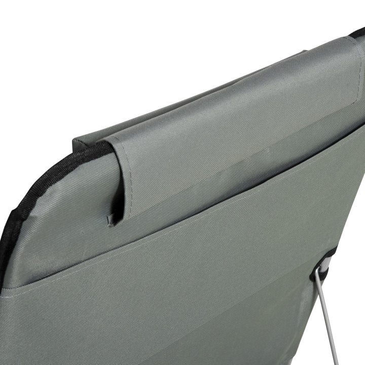 Sæt med 2 strandmåtter, justerbare, foldbare, 124L x 53B x 37-50H cm, grå