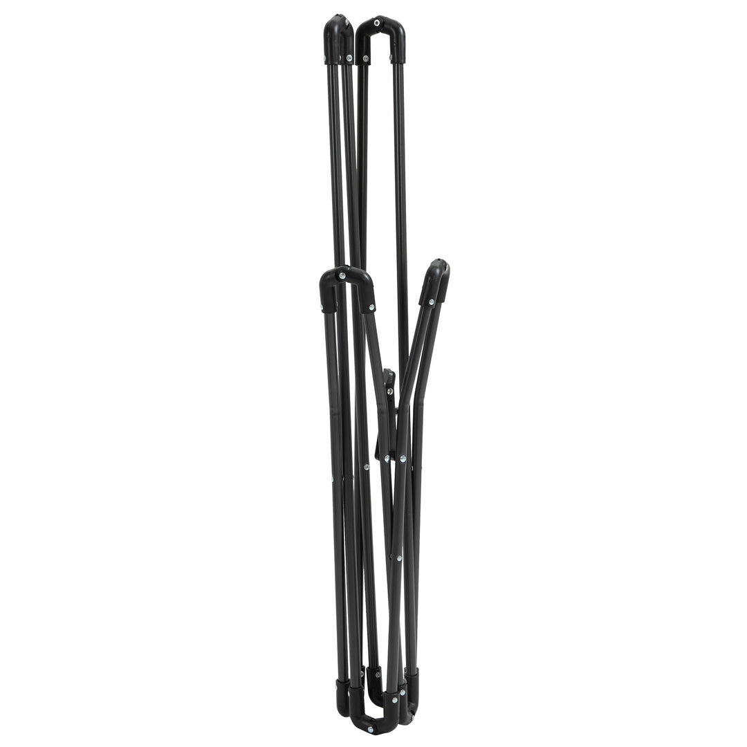 Campingstol, foldbar, letvægts, stålramme, skridsikre fødder, blå, 88 x 74 x 84 cm