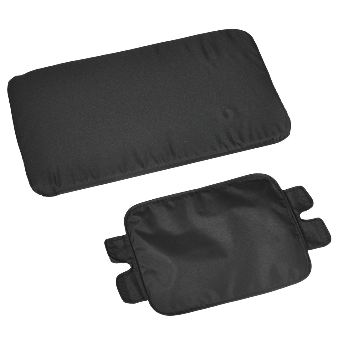 Hundeklapvogn op til 20 kg sammenklappelig 3 sidelommer 102 cm x 62 cm x 105 cm grå