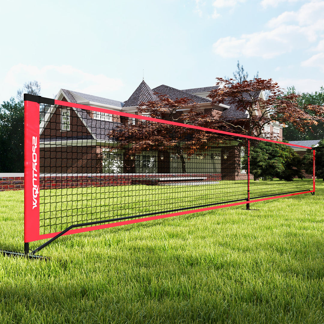 Bærbart sæt med pickleballnet, 6,7 m pickleballsystem med net
