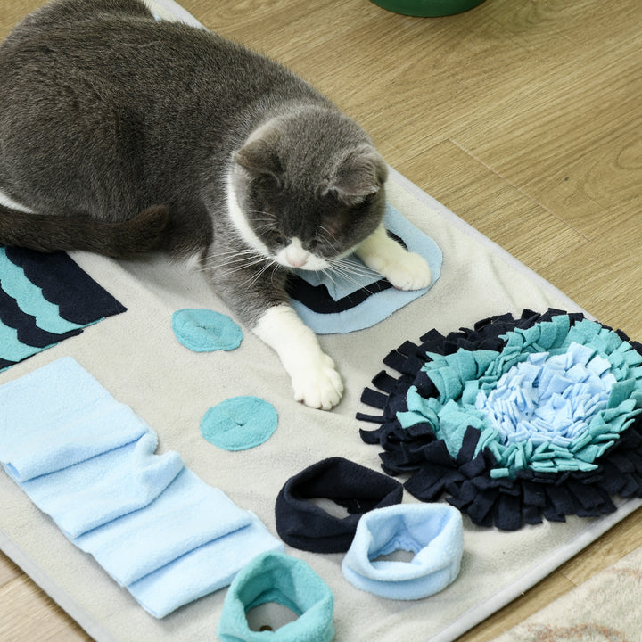 Hundetæppe, komfortabelt, dekorative elementer, 74x50x5cm, flerfarvet