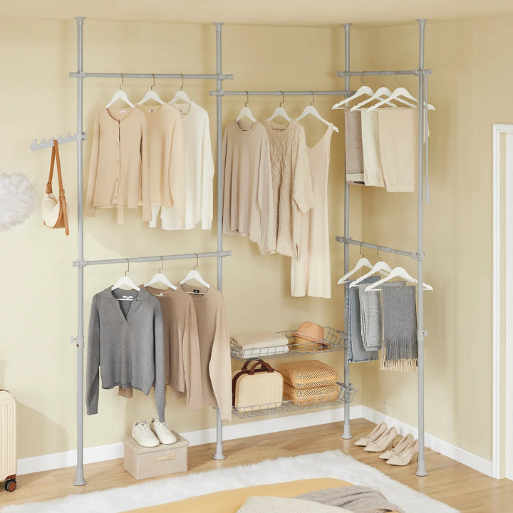 Teleskopgarderobestativ: Pladsbesparende opbevaring til tøj