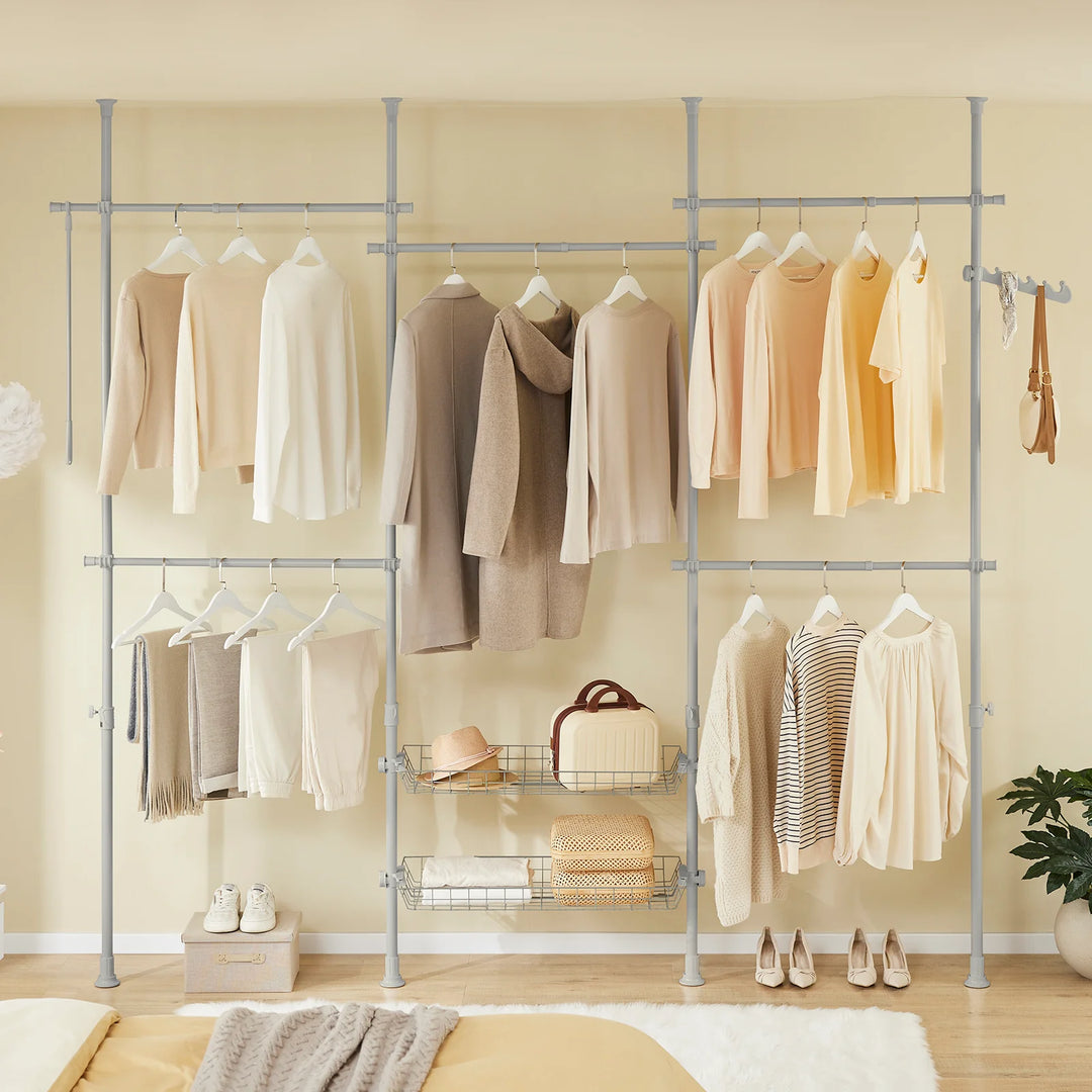 Teleskopgarderobestativ: Pladsbesparende opbevaring til tøj