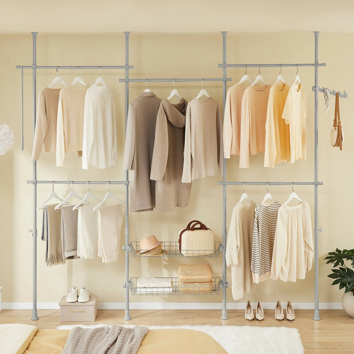 Teleskopgarderobestativ: Pladsbesparende opbevaring til tøj