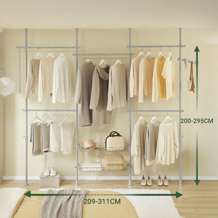Teleskopgarderobestativ: Pladsbesparende opbevaring til tøj