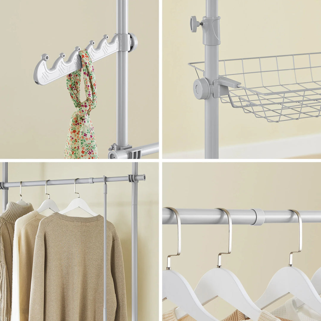 Teleskopgarderobestativ: Pladsbesparende opbevaring til tøj