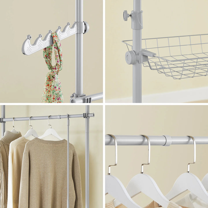 Teleskopgarderobestativ: Pladsbesparende opbevaring til tøj