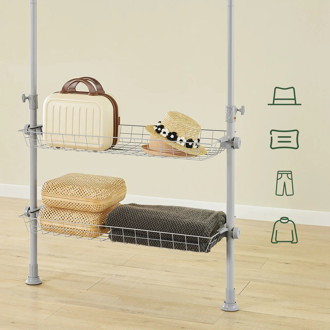 Teleskopgarderobestativ: Pladsbesparende opbevaring til tøj