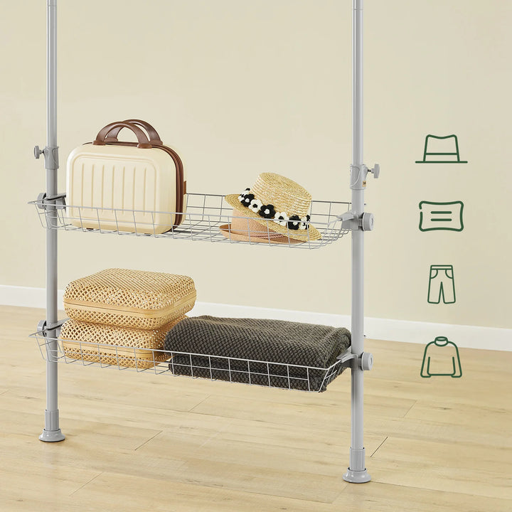Teleskopgarderobestativ: Pladsbesparende opbevaring til tøj