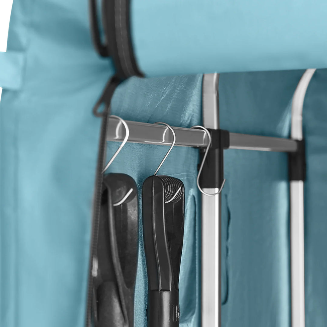 Robust og vejrbestandig cykelgarage, lyseblå, 120 x 163 x 176 cm