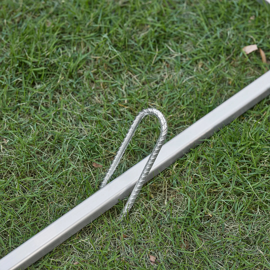 Robust og vejrbestandig cykel- og havegarage, grå,  120 x 163 x 176 cm