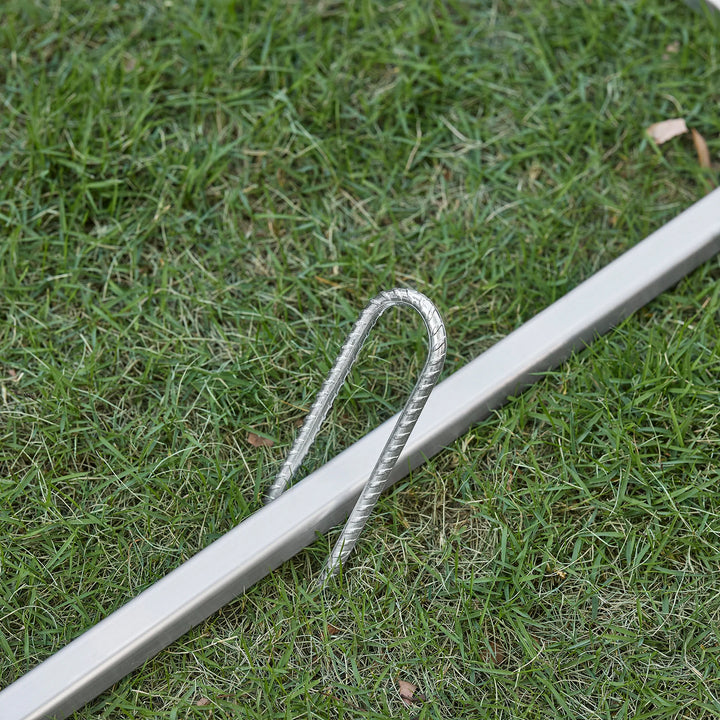 Robust og vejrbestandig cykel- og havegarage, grå,  120 x 163 x 176 cm