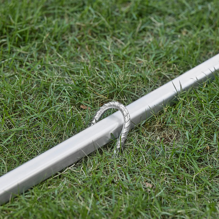 Robust og vejrbestandig cykel- og havegarage, grå,  120 x 163 x 176 cm