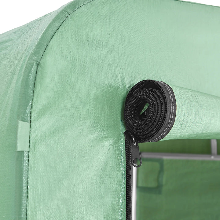 Robust og vejrbestandigt cykelgarage, grøn, 120 x 163 x 176 cm