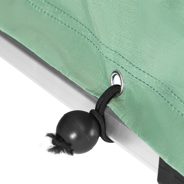 Robust og vejrbestandigt cykelgarage, grøn, 120 x 163 x 176 cm