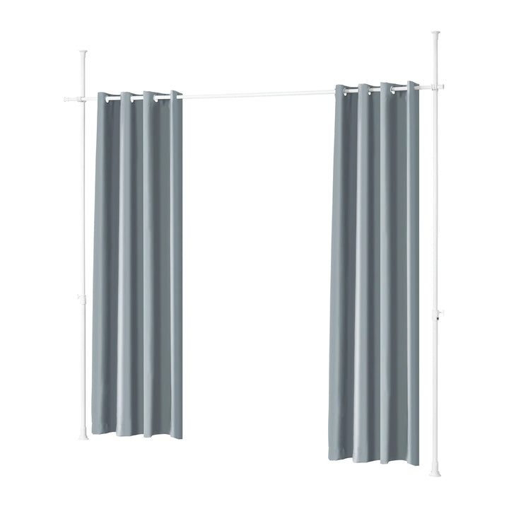 Rumdeler til indendørs brug, 1 bredt panel (162-266) x højde (199-262) cm, grå