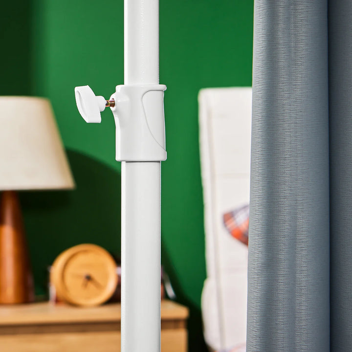 Rumdeler til indendørs brug, 1 bredt panel (162-266) x højde (199-262) cm, grå