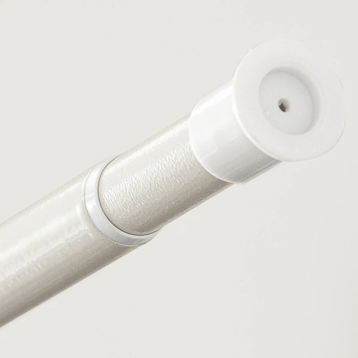 Mørklægningsgardiner med justerbare metalstænger, grå