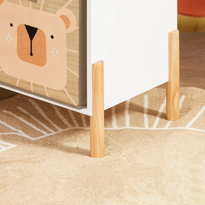 Hyggelig reol til børneværelset, B30 cm x H70 cm x L65 cm, hvid