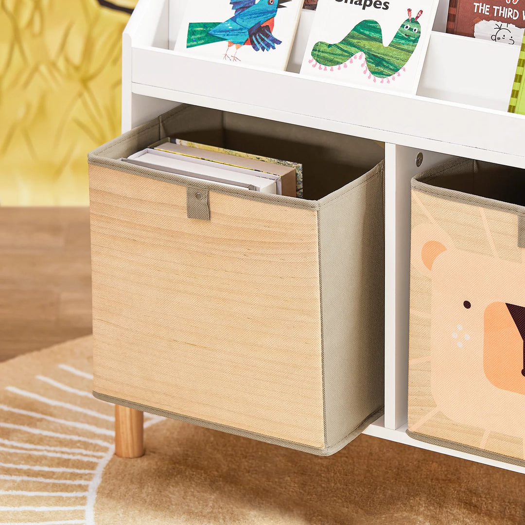 Hyggelig reol til børneværelset, B30 cm x H70 cm x L65 cm, hvid