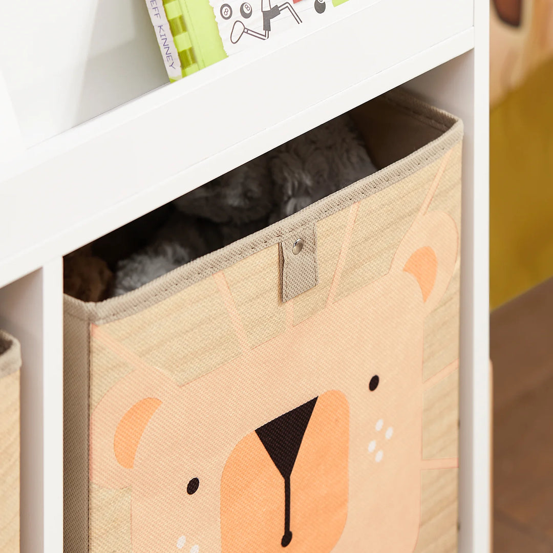 Hyggelig reol til børneværelset, B30 cm x H70 cm x L65 cm, hvid