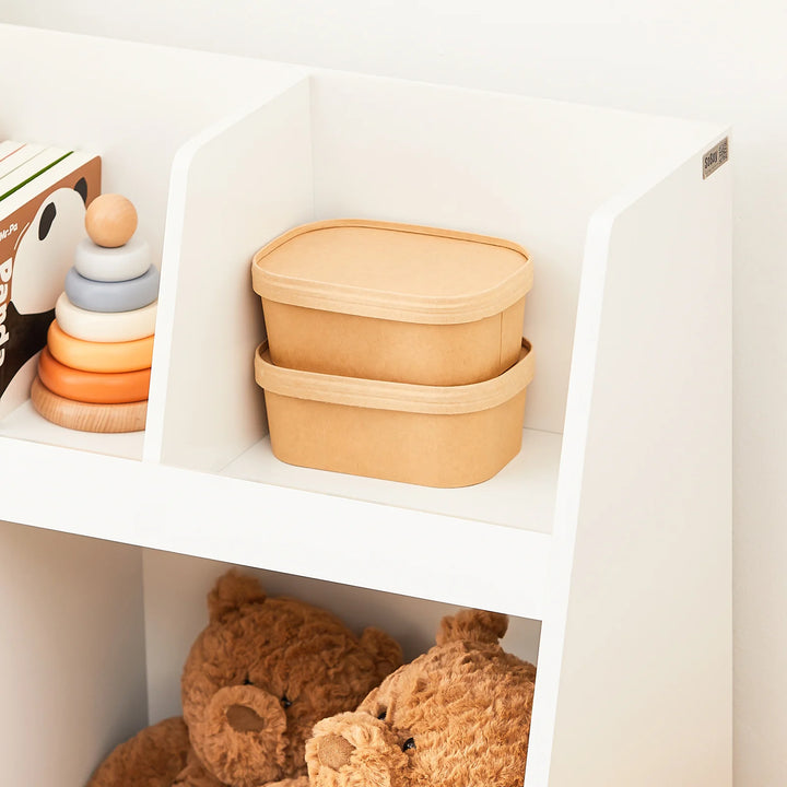 Reol til børneværelset, B86 x D36 x H77 cm, hvid