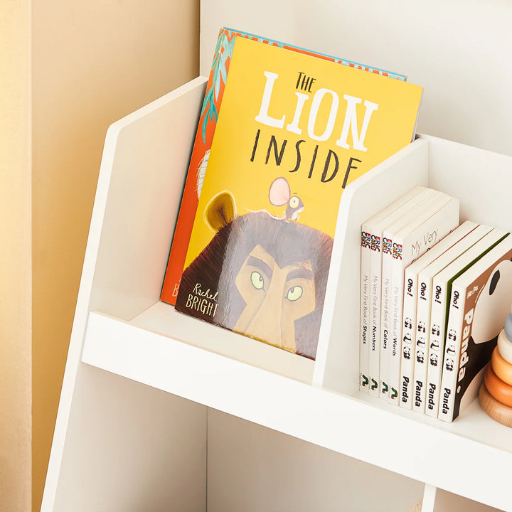 Reol til børneværelset, B86 x D36 x H77 cm, hvid