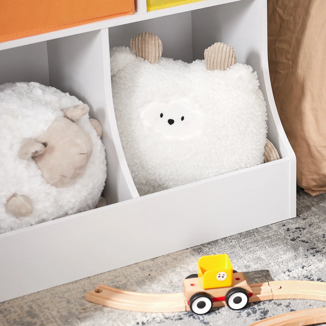 Montessori reol til børn, legetøjsreol, 92 x 40 x 93 cm, hvid