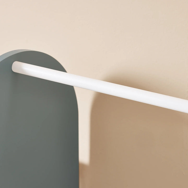 Garderobestativ til børn, 97x35x108 cm, grå