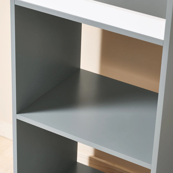 Garderobestativ til børn, 97x35x108 cm, grå