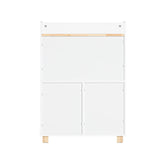 Reol til børneværelset i skandi-look, 60x35x87 cm, hvid