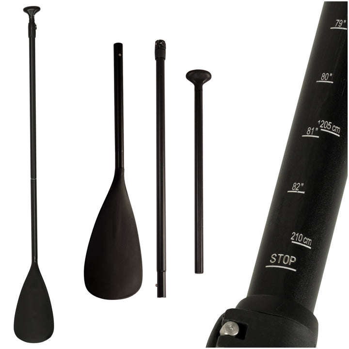 SUP justerbar, foldbar, 2-delt board-paddel, 170-210 cm